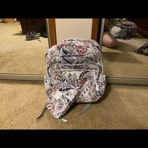 Vera Bradley campus backpack with wallet